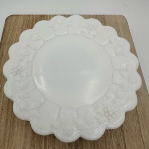3 Westmoreland Milk Glass Paneled Decorative 6" Plates - Vintage